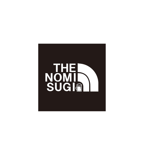 THE NOMISUGI 四角いヤツTシャツ WHT 2枚目の画像