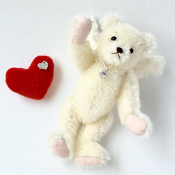 ＊テディベア ピンクベージュ＊手のひらサイズ 新商品】ストレスや不安を和らげ、そばで癒やしをお届けする