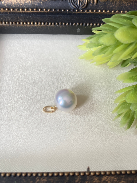 k18 南洋真珠11〜12mm トップ　ペンダント　ネックレス　パール　真珠 3枚目の画像