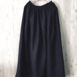 リネン100♡ふわりギャザースカート 2枚目の画像