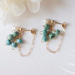 流星の絆 14KGF チャームピアス E018 イヤリング・ノンホールピアス