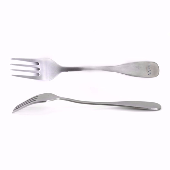 【TiANN】Titanium Fork (silver grey) 3枚目の画像