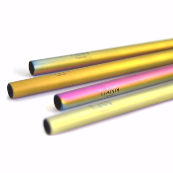 Titanium Straw - Multicolored (8 mm) 3枚目の画像