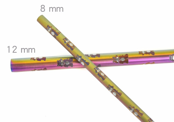黑熊愛地球 純鈦吸管(8mm) 附贈收納袋&清潔刷 第9張的照片