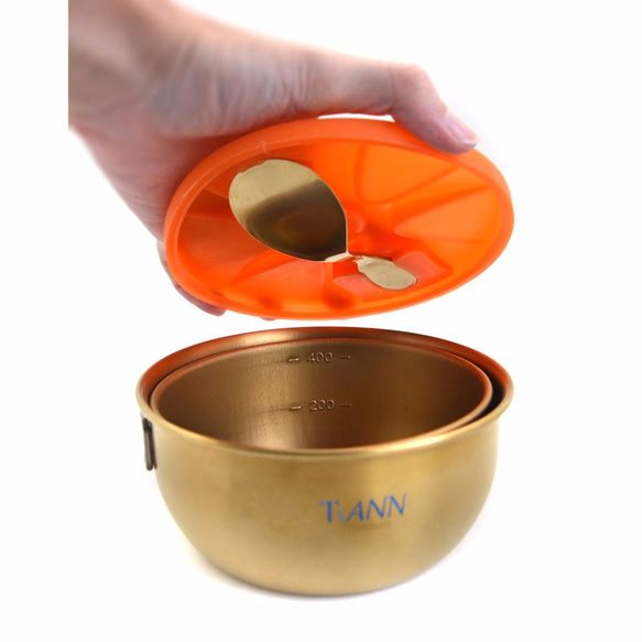 【TiANN】Titanium Bowl (S/M) & Spoon Set 2枚目の画像