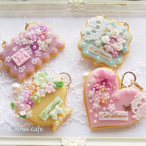 ハート アイシングクッキー・バッグチャーム バッグチャーム Citrus