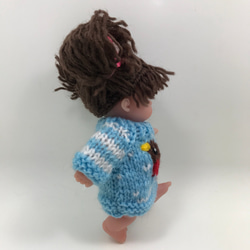 ベレンゲール5インチ用 手編み セーター 小鳥柄  ★351 2枚目の画像