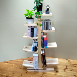 ブックシェルフツリー型 本棚 本棚・絵本棚・マガジンラック
