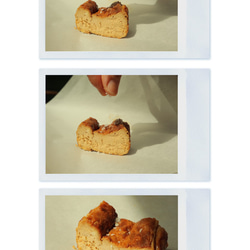 奄美生まれ　黒糖チーズケーキ　加計呂麻の塩つき　ハーフスクエアタイプ 1枚目の画像