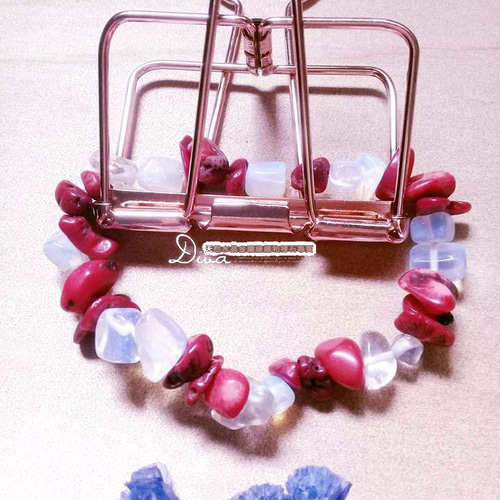 赤珊瑚、オパール手ビーズサンゴとオパールのブレスレット