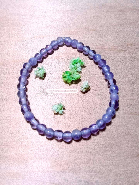 紫瑩石手串珠Fluorite Bracelet 第1張的照片