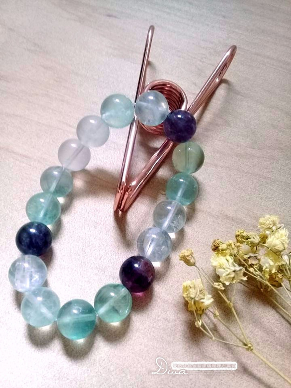 螢石手串珠Fluorite Bracelet 第1張的照片