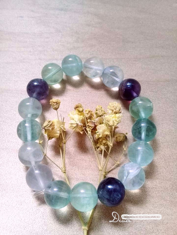 螢石手串珠Fluorite Bracelet 第4張的照片