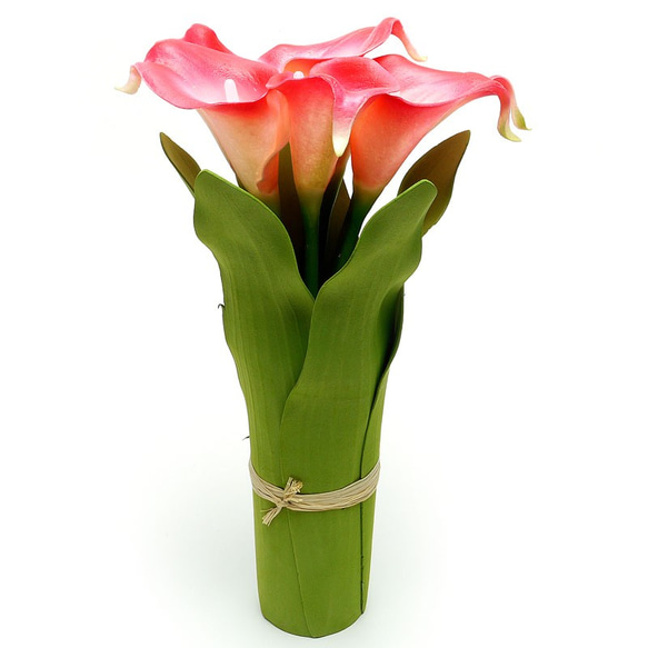 【2ndFloor】LEDフラワー 造花 Lily（ユリ）レッド / 光るフェイクグリーン 1枚目の画像