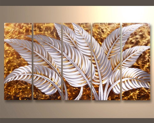 現代アート工房】メタルアート 現代絵画 インテリア 壁掛け 立体感の