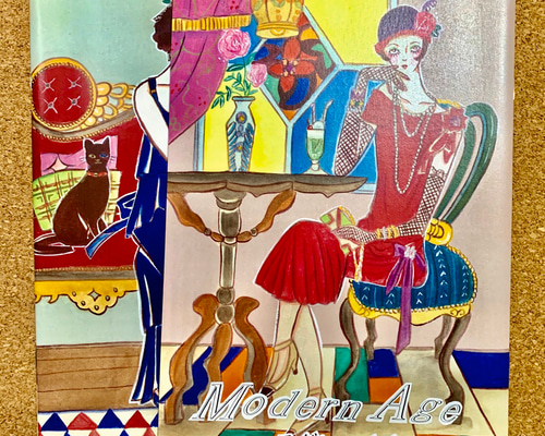 絵画　原画　ドローイング　水彩画　大正ロマン　モダン　和装 絵画原画ドローイング水彩画大正ロマンモダン和装