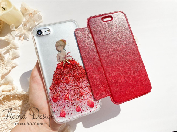 フレッシュな香りが漂う 押し花 お花 スマホケース iPhone14 iPhone13 