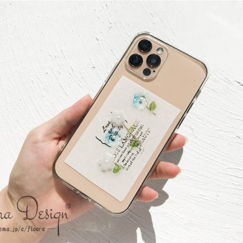 シンプルフラワー スマホケース 全機種対応 iPhone13 / iPhoneケース 