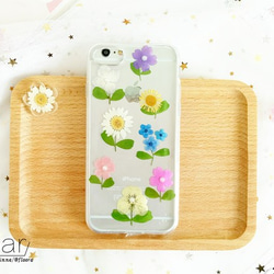 花花♡ページ　他の方購入不可 押し花ケースに文字入れ可能！iPhone全機種対応 galaxyケース