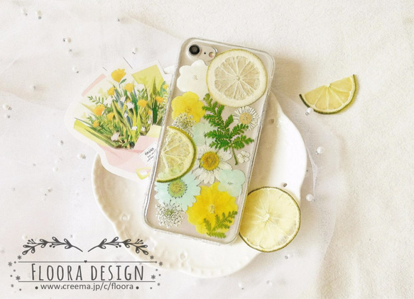 はなゆず日和 押し花スマホケース スマホケース 押し花 iPhone