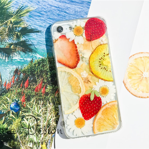 押しフルーツケース★iPhone15 ♡押しフルーツケース✨ドライフルーツ スマホケース