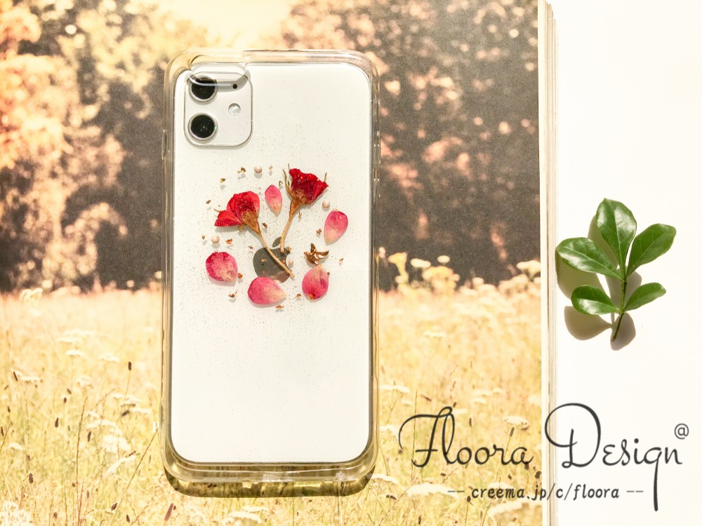 押し花スマホケース♡アートギャラリー 押し花スマホケース専門店 sakura*la 〈さくらら〉です iPhoneアクセサリー