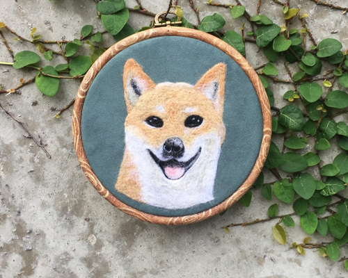 ハンドメイド　ウール手芸　犬　中身のみ 0_5cbf98f82dad2601b3161d879c7d