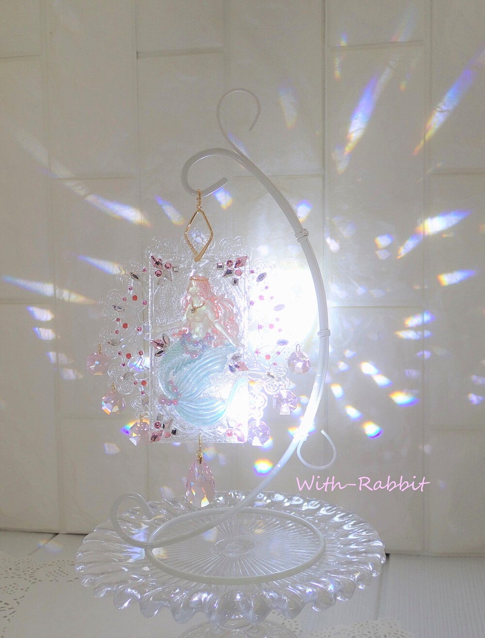 aphrodite様☆。.:＊・゜ハンドメイドスワロフスキーサンキャッチャー