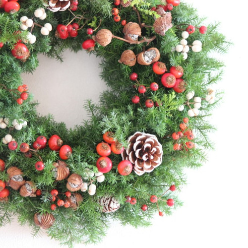No1 木の実のクリスマスリース　ベリー系　木の実ドライリース　お値下げ No1 木の実のクリスマスリース ベリー系 木の実ドライリース お値下げ