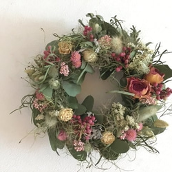 木の実いっぱいクリスマスリース ドライフラワー nonoka* 通販