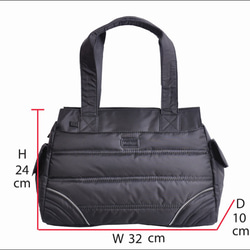 雙翼包 / 尼龍布包 / 手提肩背 / 黑色 / Double Wings Handbag / Black 第10張的照片