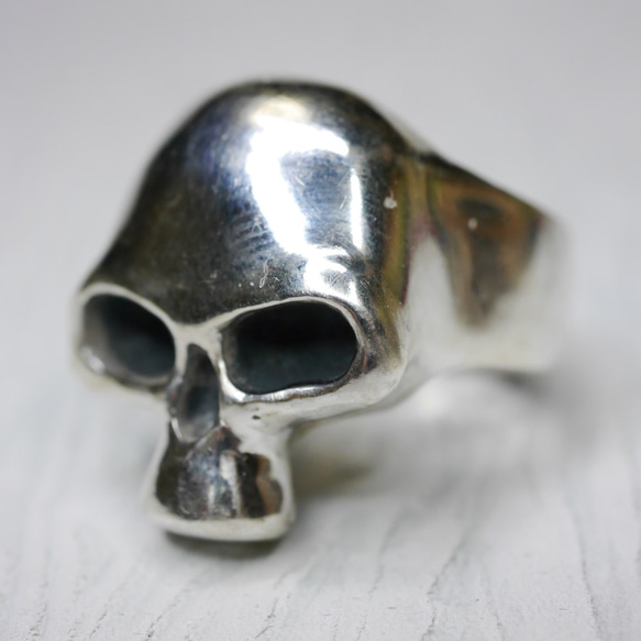 シルバー925製★完全オリジナル★スカルリング★サイズ20号  <R0240> 2枚目の画像