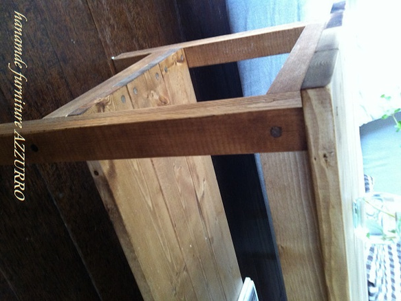 ローテーブル　下段付き　ダークウォルナット 5枚目の画像