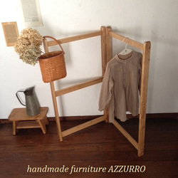 あんのん様オーダー品 ハンガーラック ハンガーラック AZZURRO