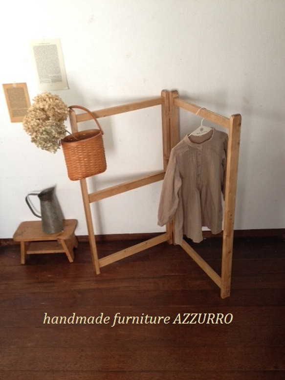 あんのん様オーダー品 ハンガーラック ハンガーラック AZZURRO 通販 