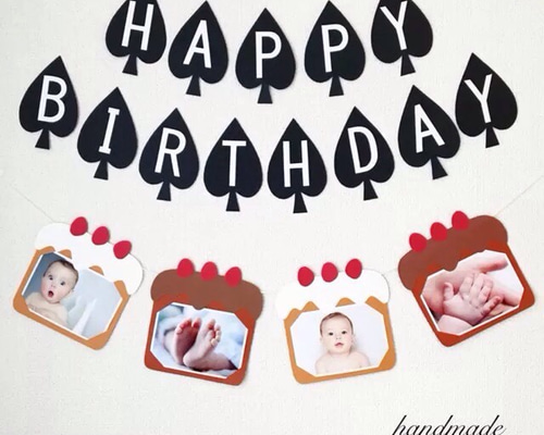 1周年記念商品】♠︎スペードのバースデーガーランド♠︎ ガーランド