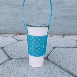 手作環保飲料杯套 / 藍點點 - 為嬡而作madeforlove 第1張的照片