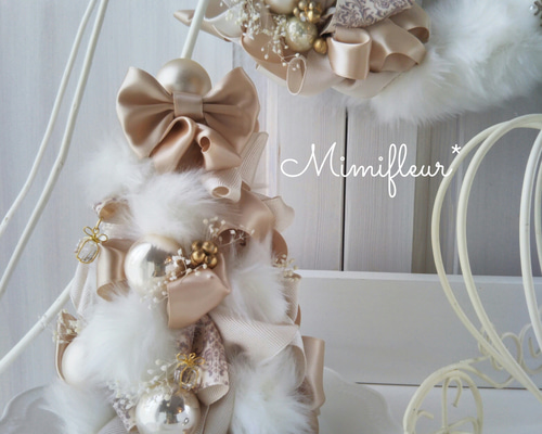 ふわふわ クリスマスおっきめリボン【1442】 ふわふわ クリスマスおっきめリボン【1442】 【公式通販】