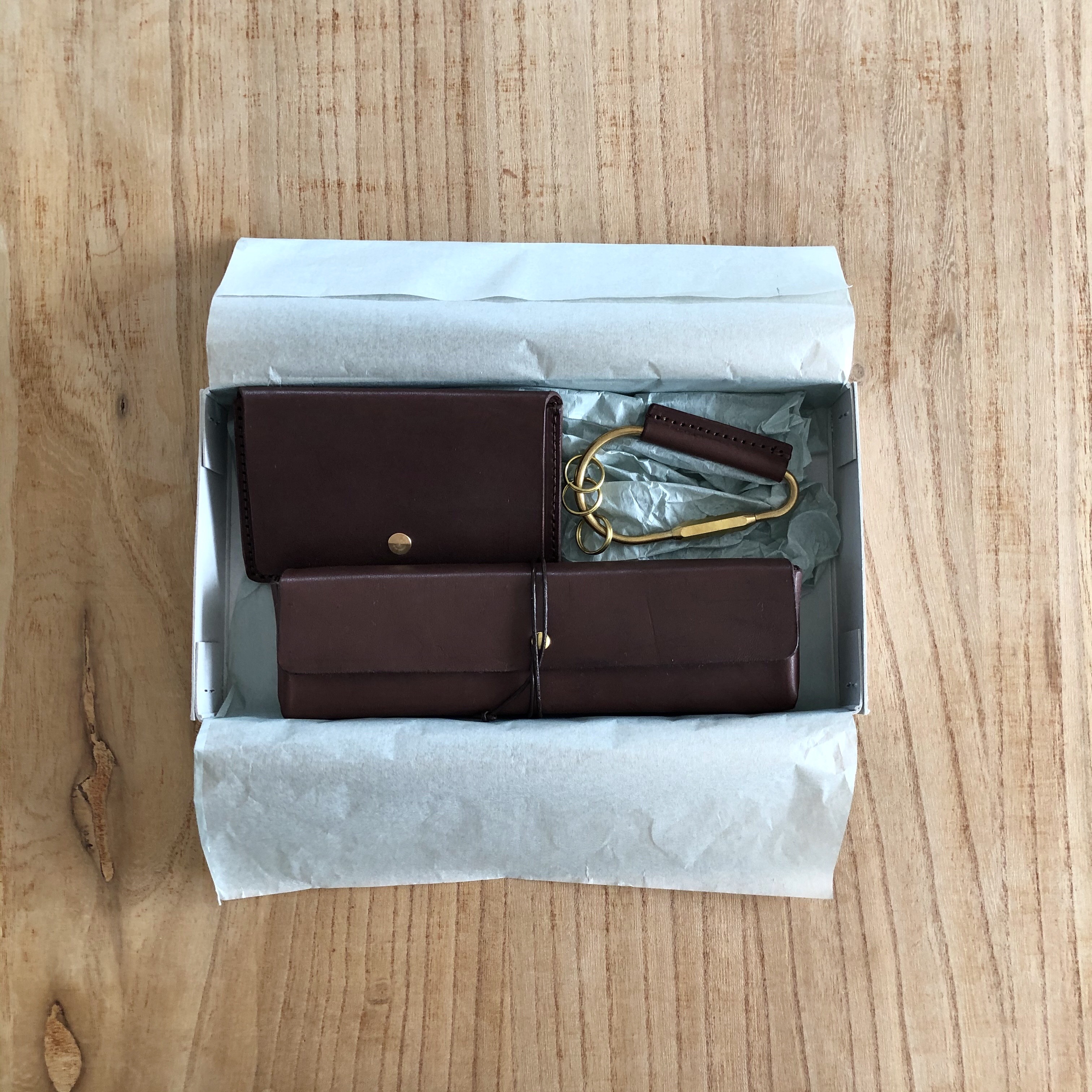 革もの gift box(チョコの箱)　姫路レザー