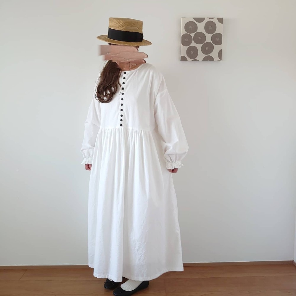 2wayボタンワンピース