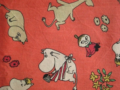 R様お取り置き分・ヴィンテージファブリック（ムーミン） 生地 