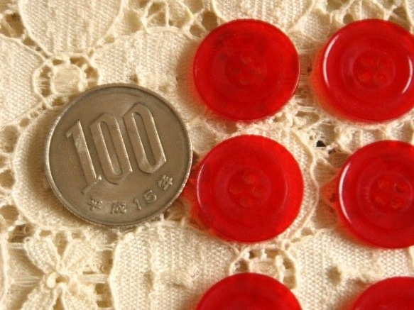 ヴィンテージボタン(strawberry jelly) 2枚目の画像