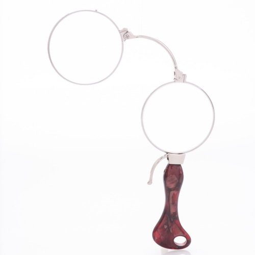 スウィンググラス Swing glass 拡大鏡 ルーペ 新品 未使用品 スウィングラス(Swinglass）ルビーレッド～成熟した大人の目の
