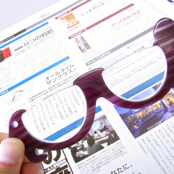 わんグラス シェルホワイト 強SET（+2.0 +2.5 +3.0）～手に持つ老眼鏡～携帯ルーペ・拡大鏡・眼鏡・鯖江 7枚目の画像