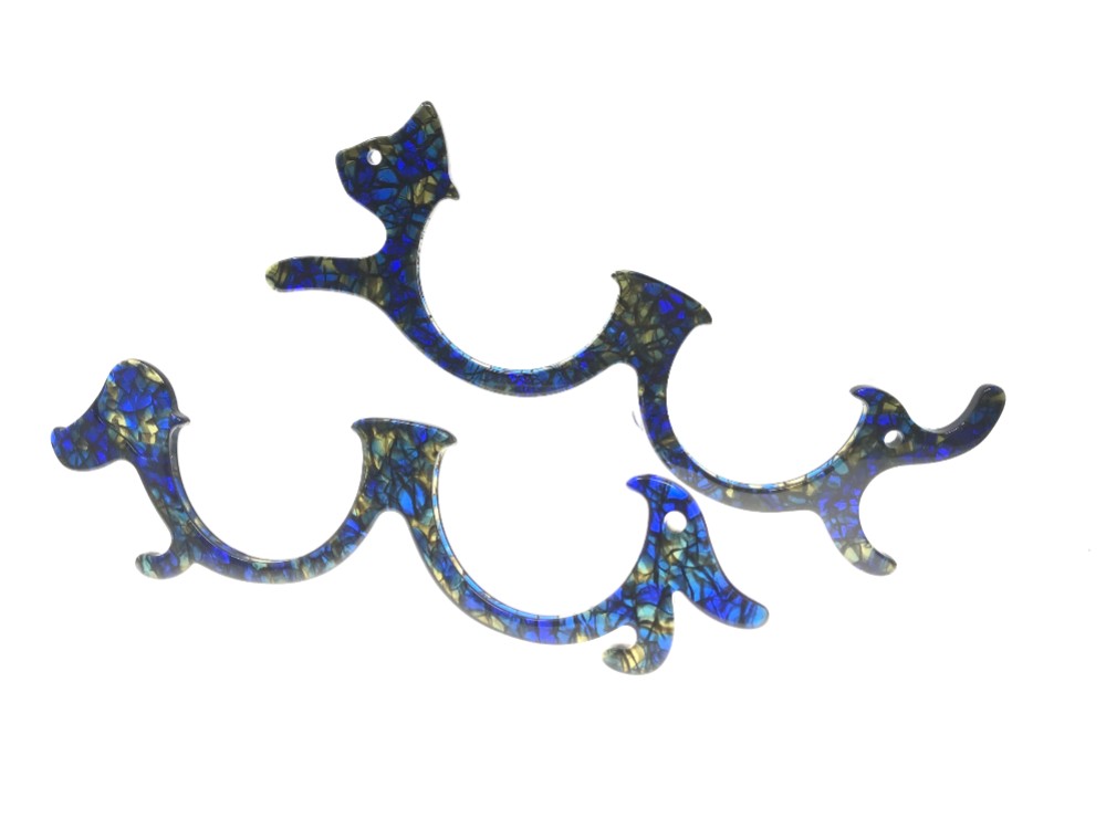 わんグラス ステンドグラス 強SET（+2.0 +2.5 +3.0）～手に持つ老眼鏡～携帯ルーペ・拡大鏡・眼鏡・鯖江