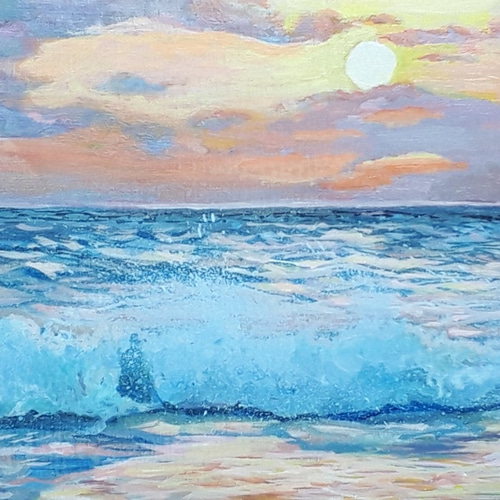 静寂の海 絵画 チェリー Cherry 通販 5902459｜Creema(クリーマ)