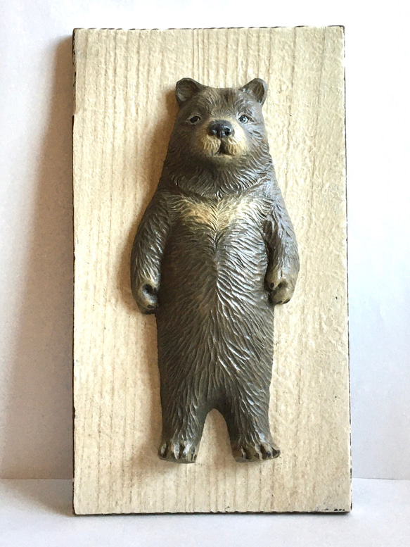 外国製 USA くまさんオブジェ壁掛け