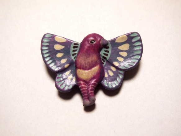 立体ブローチ（蝶鳥人間） 1枚目の画像