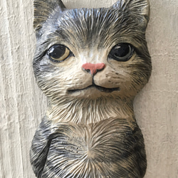 壁掛けオブジェ(猫) 2枚目の画像