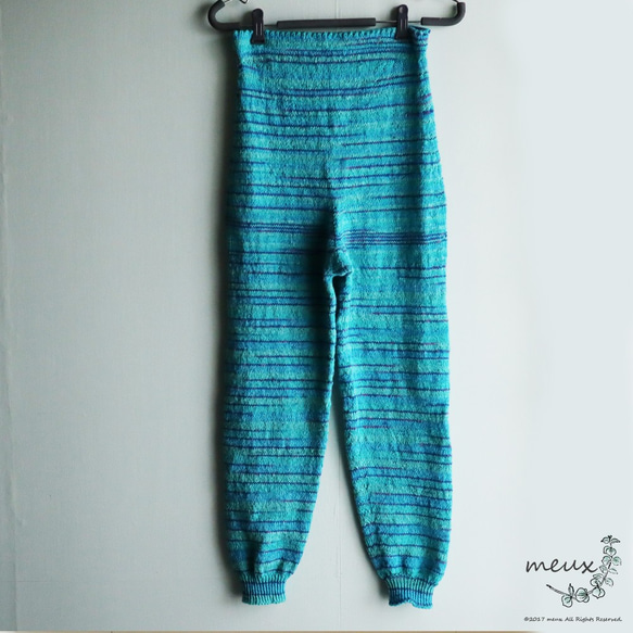 mint icecream * 手編みのニットレギンス タイツ・レギンス meux 通販